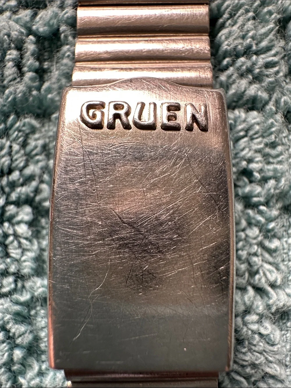 Gruen All Stainless Steel Men’s Watchband Drema Kevin Vintage Hong Kong no lugs
